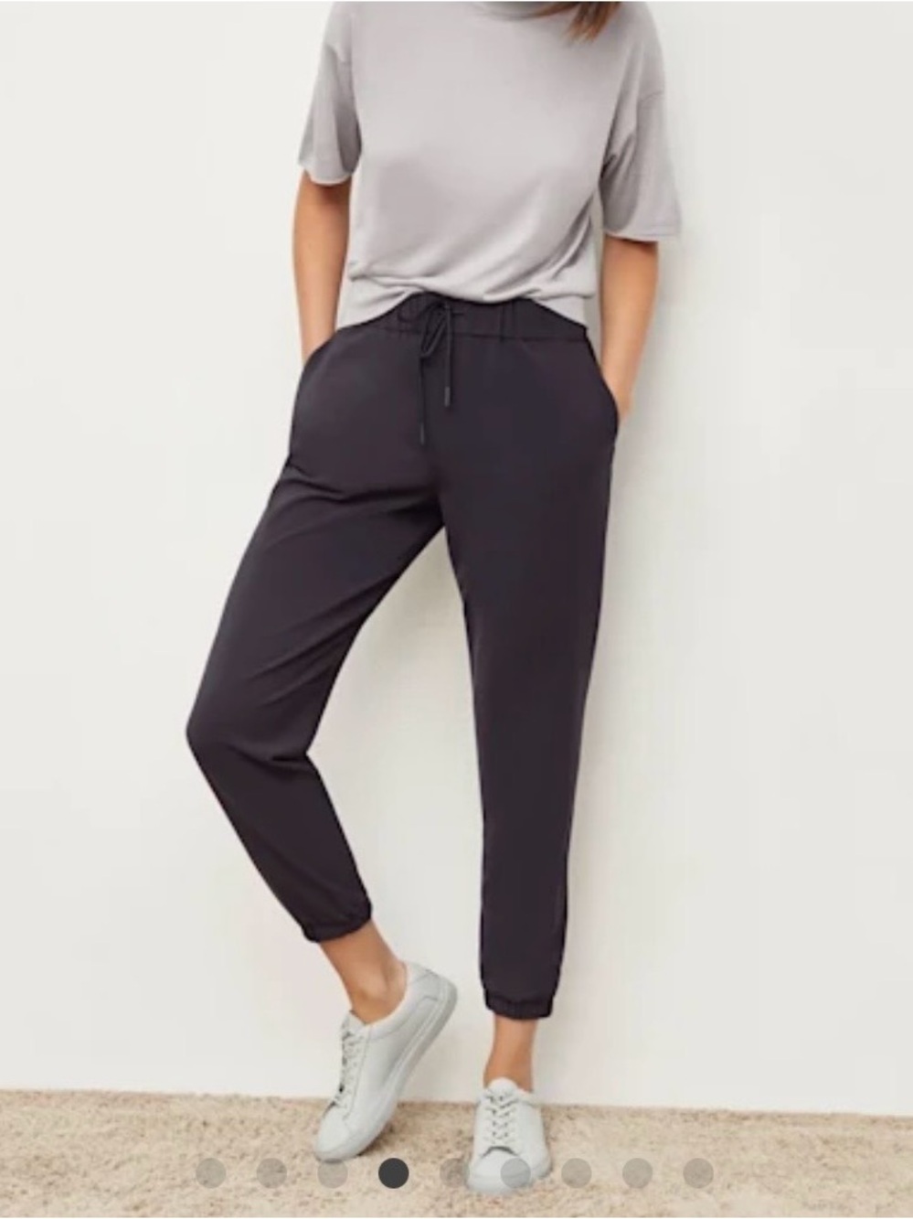 M.M. Lafleur Delaney Joggers Origami Tech Cool Charcoal Gray